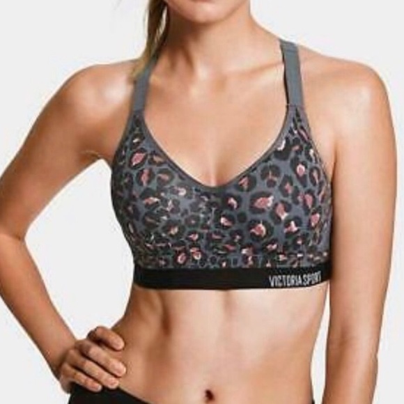 Victoria's Secret Other - Victoria’s Secret Sport Grey and Pink Sports Bra
